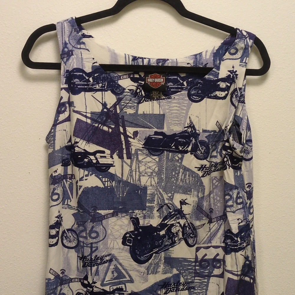 Harley Davidson Route 66 Vintage Shift Dress - Festival - Graphic Design - Bold - Picture 3 of 13
